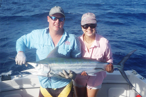 Alana's first marlin