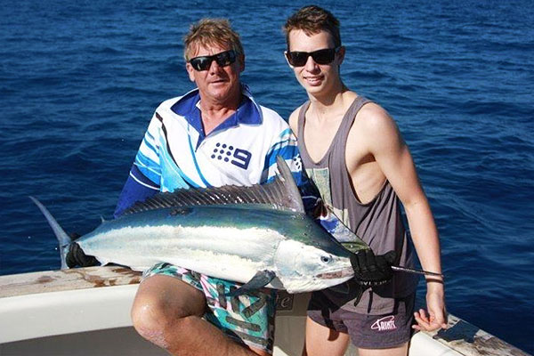 Bradley Eades first marlin on Pirate