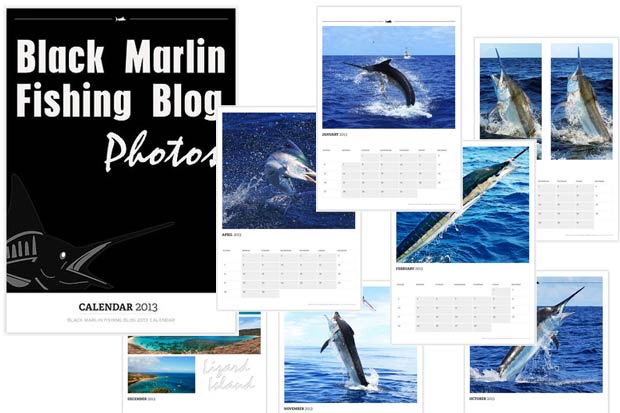 2013 Wall Calendar for the Black Marlin Fishing Blog