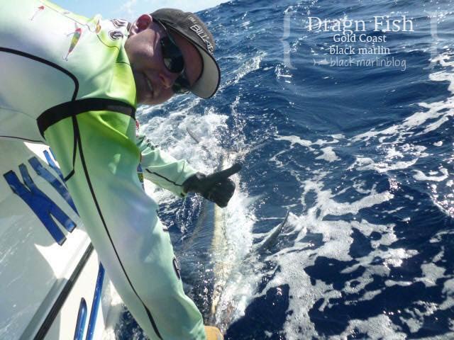Dean Mudford with a black from the Gold Coast on board Dragnfish